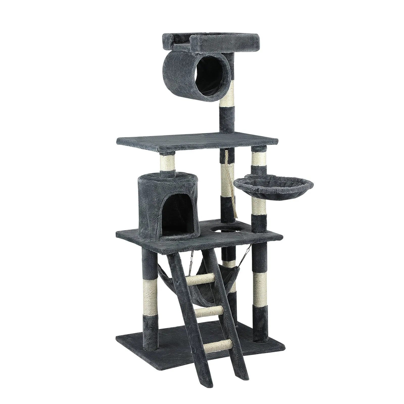 140cm Cat Tree Pet Kitty Scratching Post Scratcher House Furniture Tower Condo