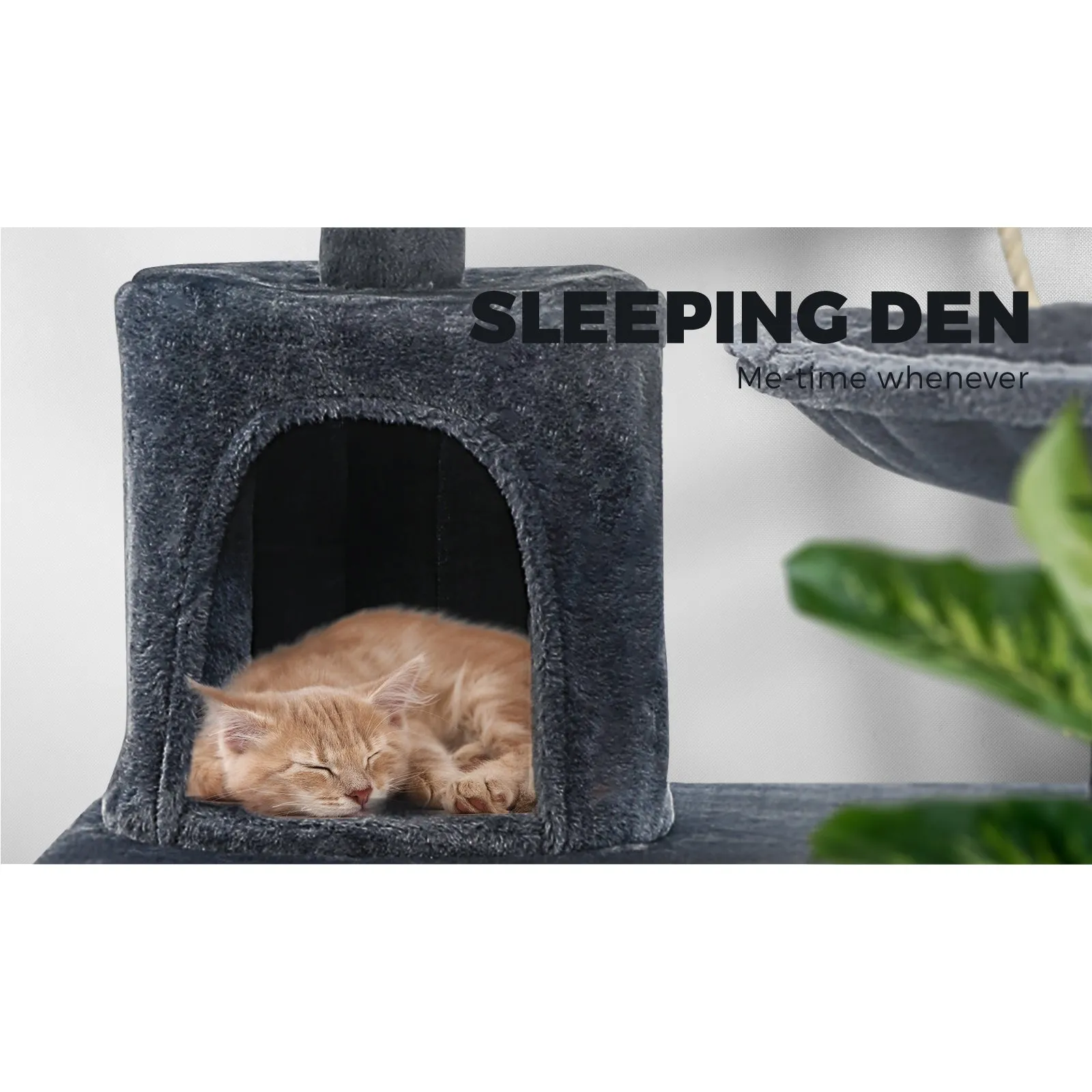 140cm Cat Tree Pet Kitty Scratching Post Scratcher House Furniture Tower Condo