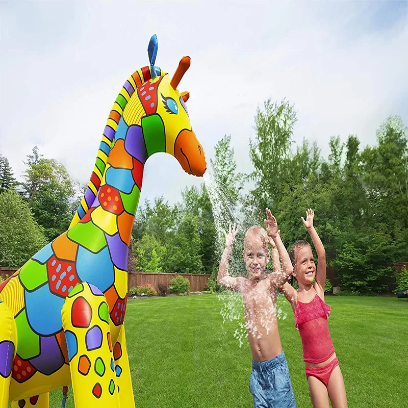 1.42M X 1.04M X 198M Inflatable Giraffe Water Sprinkler 52384