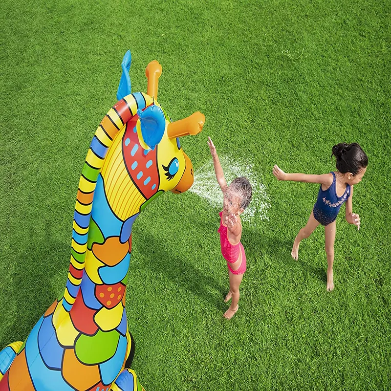 1.42M X 1.04M X 198M Inflatable Giraffe Water Sprinkler 52384