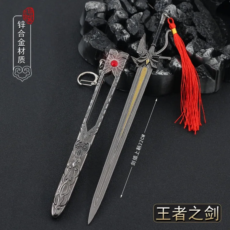 22cm Kingsglaive Final Fantasy XV Game Movie Peripheral Full Metal Sword Weapon Model Replica Ornament Crafts Doll Equipment Boy