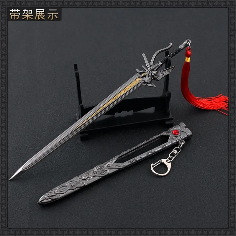 22cm Kingsglaive Final Fantasy XV Game Movie Peripheral Full Metal Sword Weapon Model Replica Ornament Crafts Doll Equipment Boy