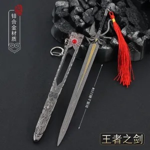 22cm Kingsglaive Final Fantasy XV Game Movie Peripheral Full Metal Sword Weapon Model Replica Ornament Crafts Doll Equipment Boy