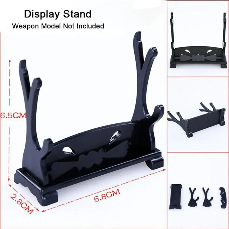 37.5CM Anime Peripherals Cold Weapons Models Three-section Stick Zinc Alloy Material Replica Miniature Decoration Toys for Kids