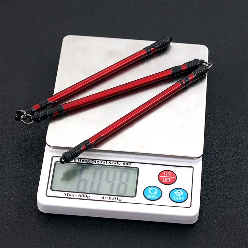 37.5CM Anime Peripherals Cold Weapons Models Three-section Stick Zinc Alloy Material Replica Miniature Decoration Toys for Kids