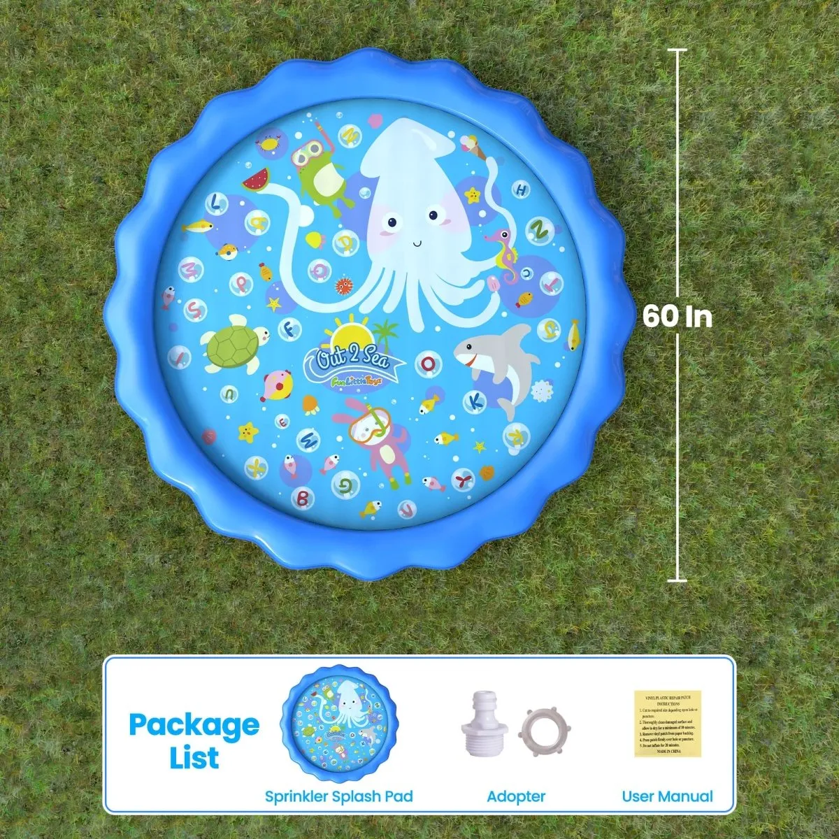 60 Inches Splash Pad for Kids - Wholesale