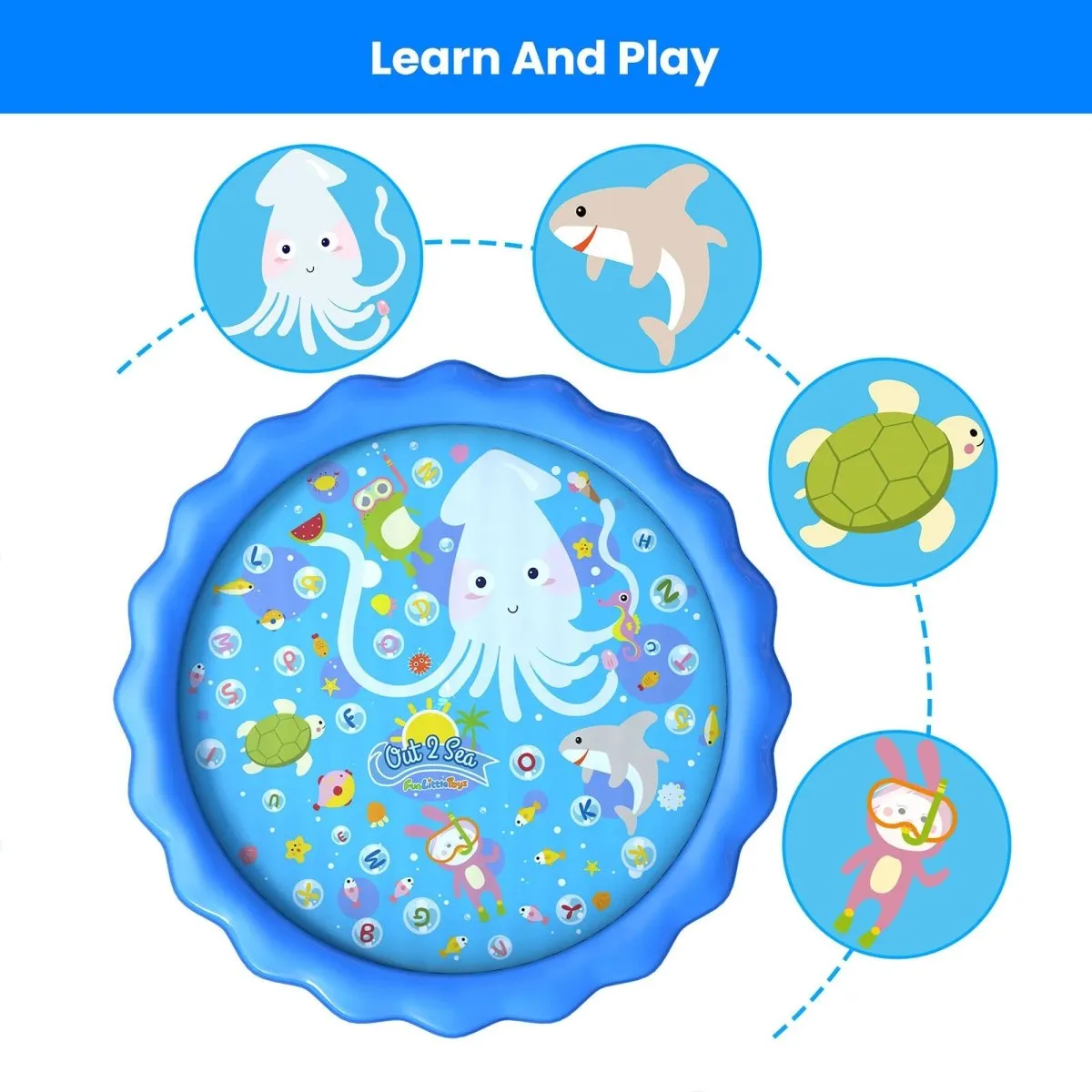 60 Inches Splash Pad for Kids - Wholesale