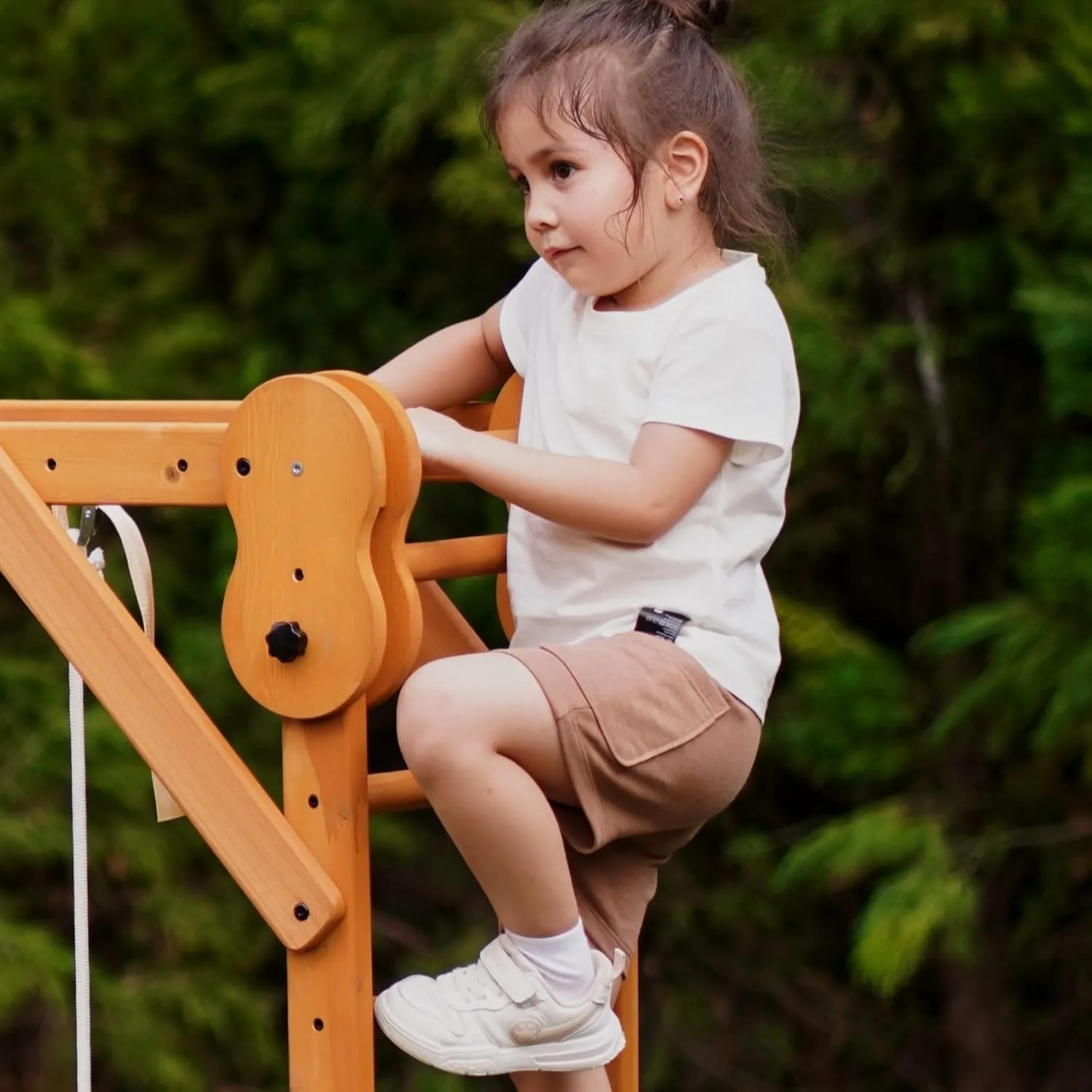 8-in-1 Indoor Playset - Slide, Climbing Wall, Monkey Bars & Swing