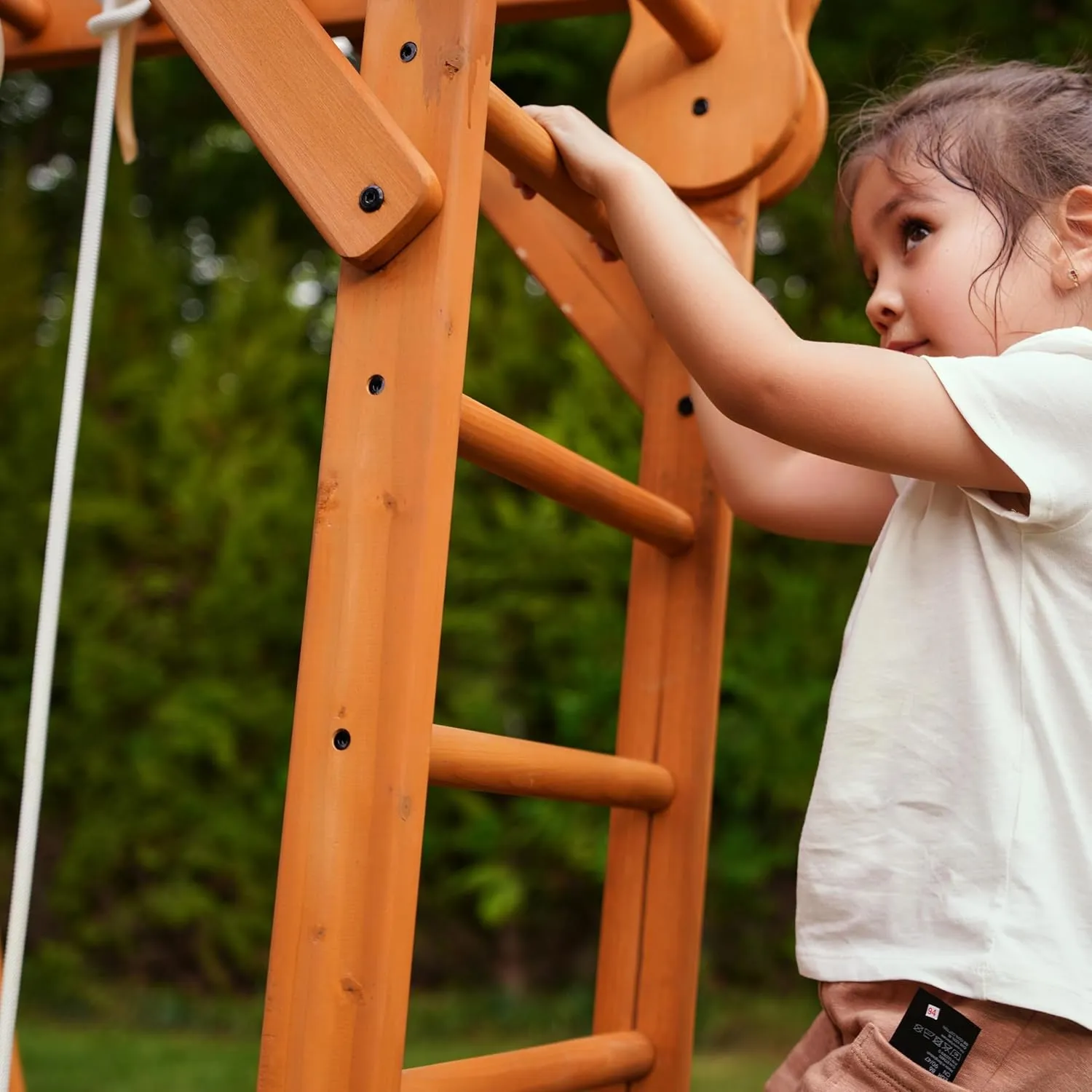 8-in-1 Indoor Playset - Slide, Climbing Wall, Monkey Bars & Swing