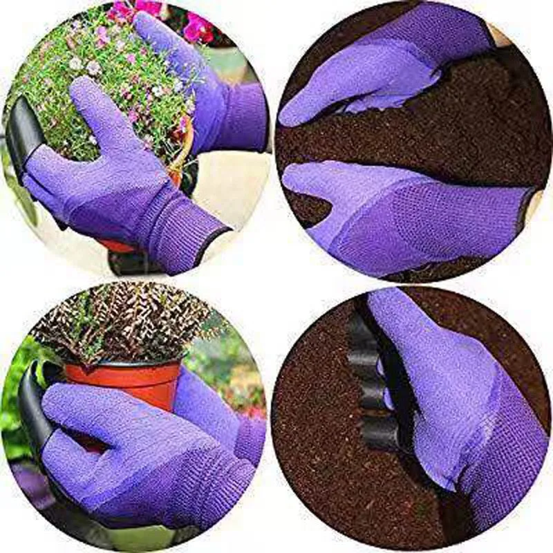 ABS Plastic Garden Gardening Gloves Digging Planting 4 Claws Garden Working Accessories Hot Selling New For Digging Planting