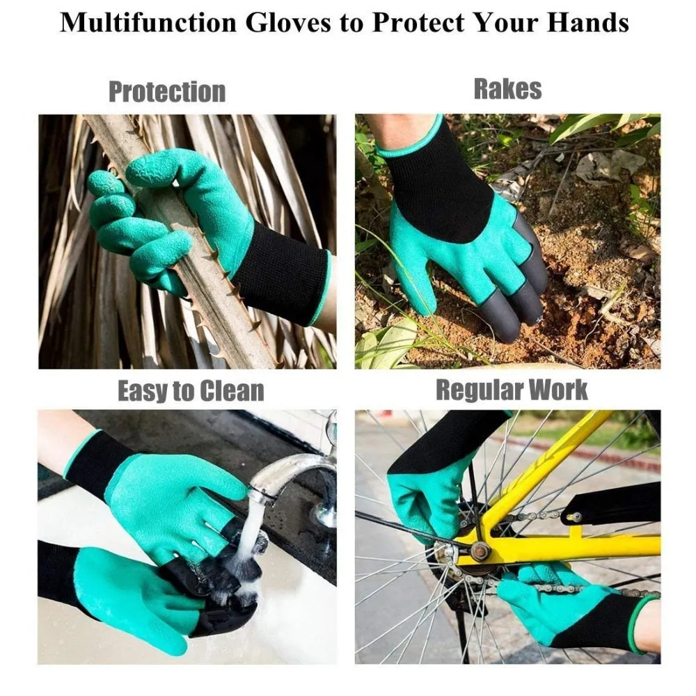 ABS Plastic Garden Gardening Gloves Digging Planting 4 Claws Garden Working Accessories Hot Selling New For Digging Planting