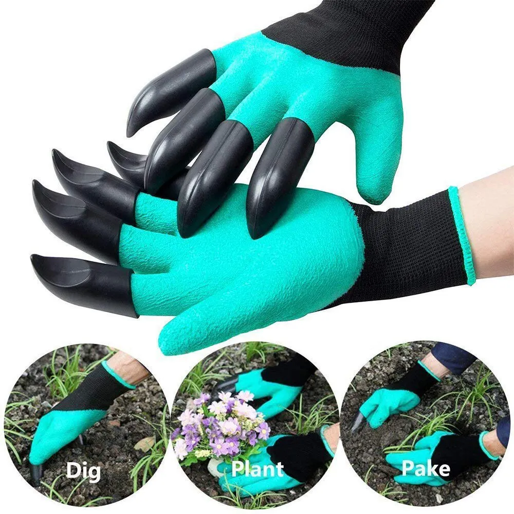 ABS Plastic Garden Gardening Gloves Digging Planting 4 Claws Garden Working Accessories Hot Selling New For Digging Planting