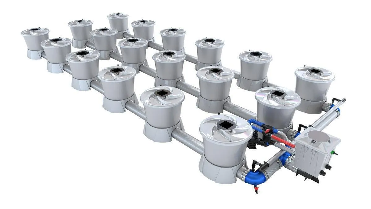 Alien Hydroponics - V-SYSTEM 18 Pot 3 Row Kit