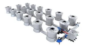 Alien Hydroponics - V-SYSTEM 18 Pot 3 Row Kit