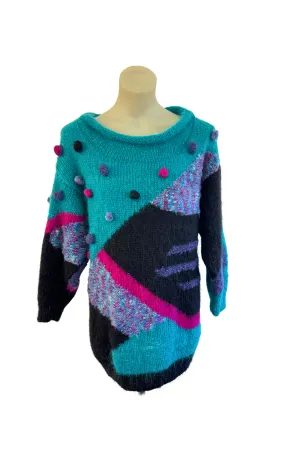 Beautiful vintage mohair knit jumper, L