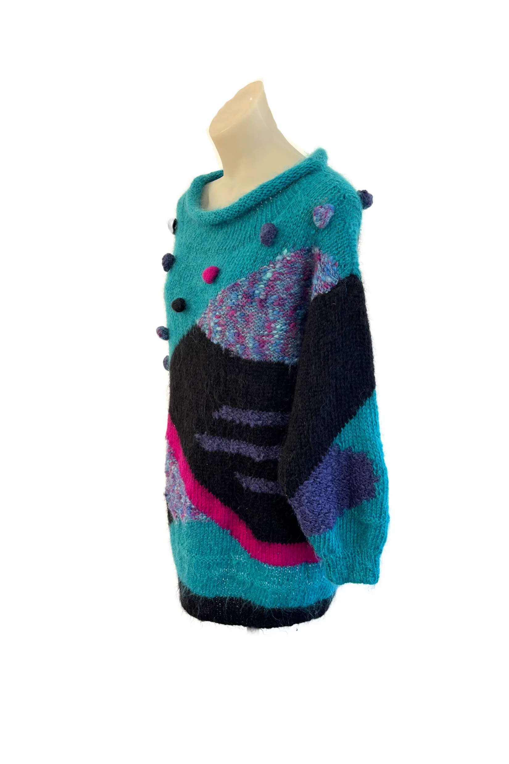 Beautiful vintage mohair knit jumper, L