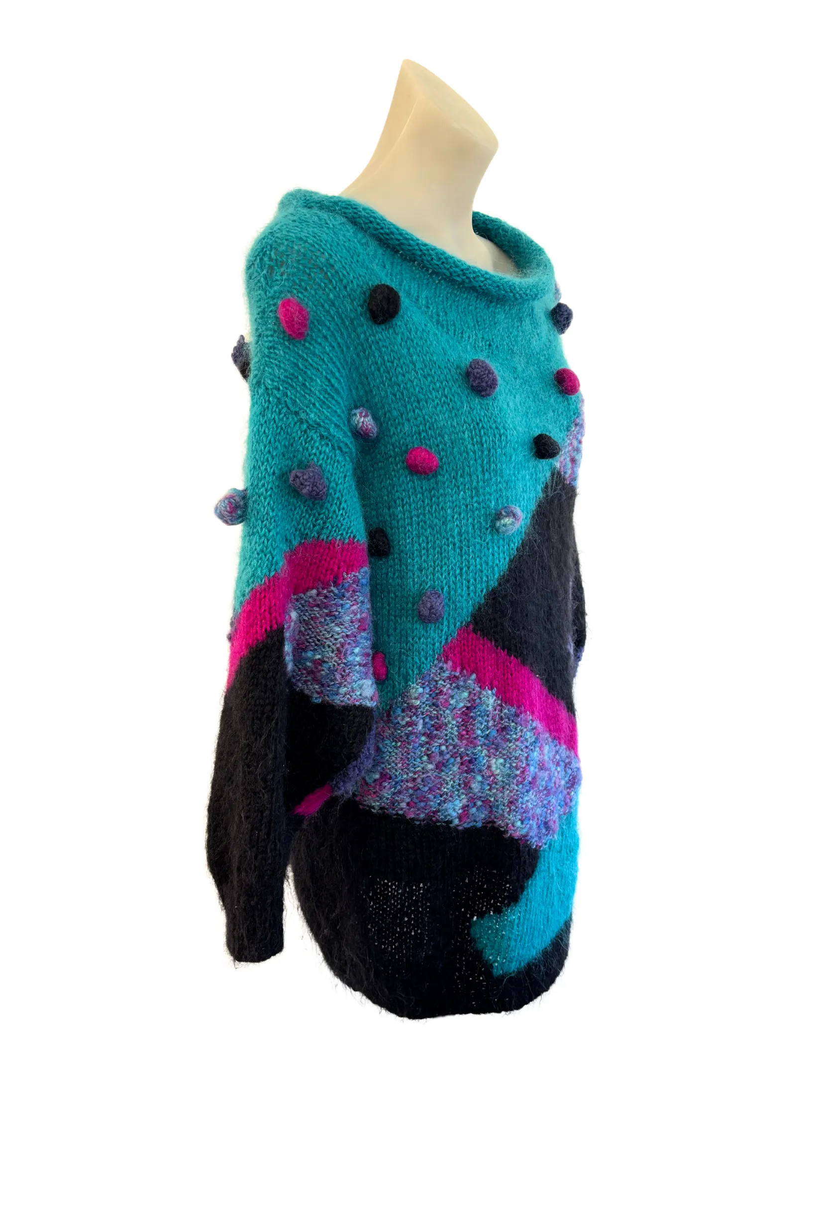 Beautiful vintage mohair knit jumper, L