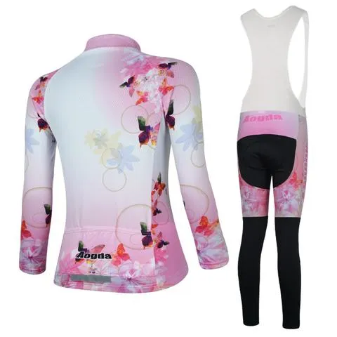 Butterfly Long Sleeve Cycling Jersey Set