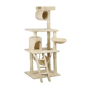 Cat Trees Scratching Post Scratcher Tower Condo House Furniture Kitty Bed 140cm