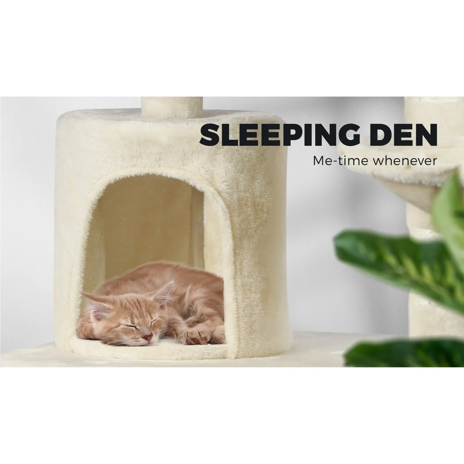 Cat Trees Scratching Post Scratcher Tower Condo House Furniture Kitty Bed 140cm