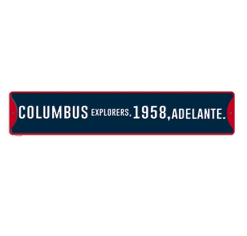 Columbus Explorer 1958 Man Cave Sign