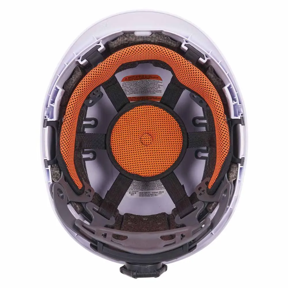 Ergodyne 60265 8977LED White Safety Helmet LED Light Vented Type 2 Class C