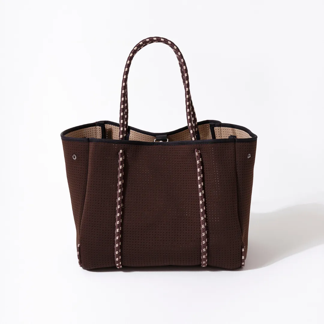 ESPRESSO SET: EVERYDAY TOTE   OVERSIZED WRISTLET POUCH   ESSENTIAL POUCH   PASSPORT WALLET   PHONE BAG