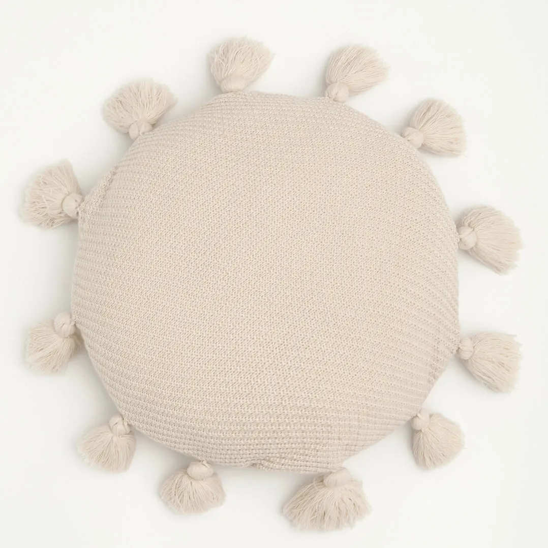 Fluffy Kawaii Tassel Round Seat Cushion