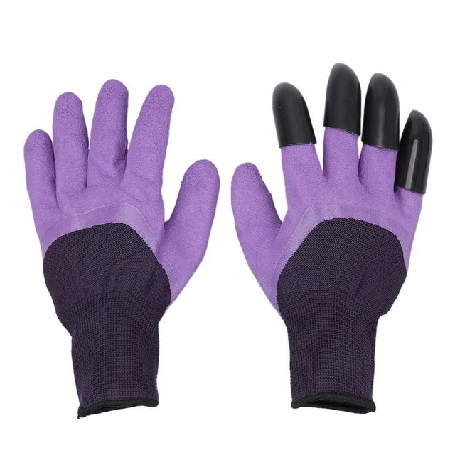 Garden Claw Gloves For Digging, Planting & Raking