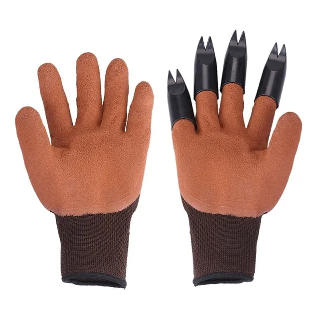 Garden Claw Gloves For Digging, Planting & Raking