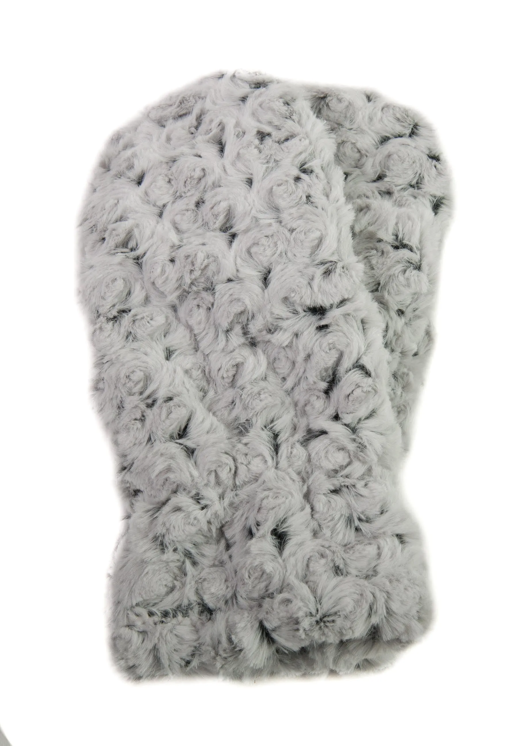 Grey Soft Swirl Mittens