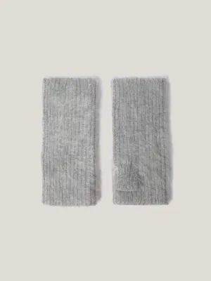 Halo Cashmere Mittens | Grey