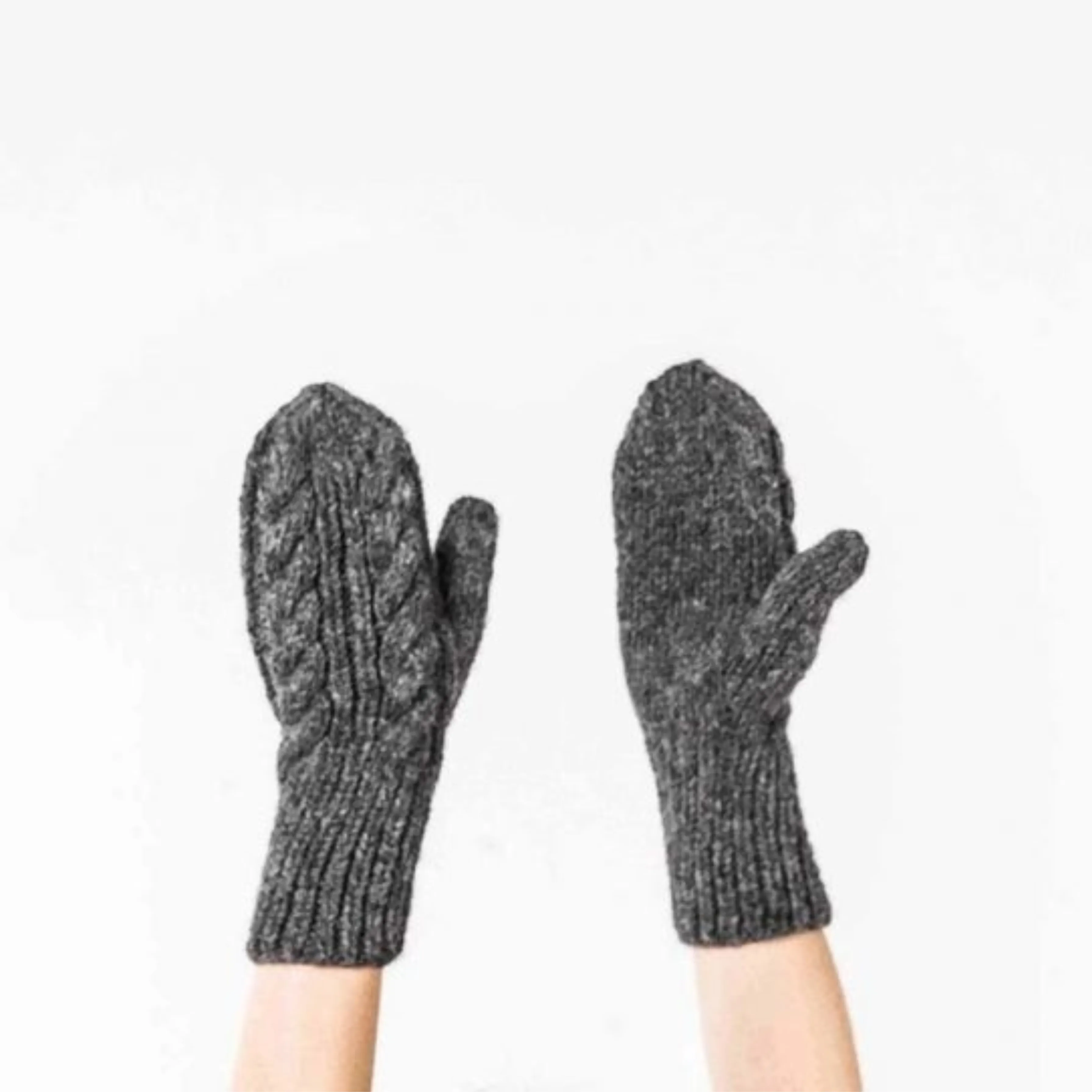 Hand-Knit Alpaca Mittens