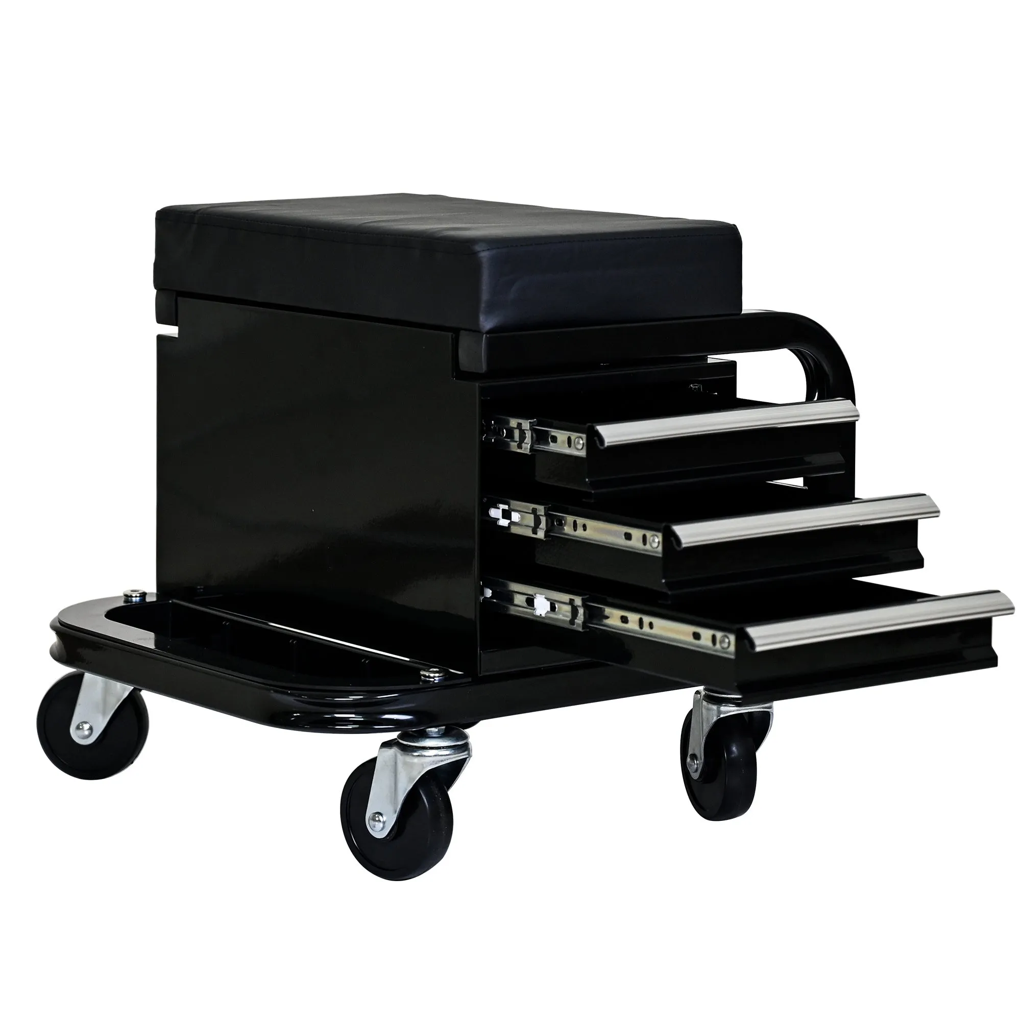 Heavy Duty Workshop Bench - Rolling Bench For Garages And Workshops With 360 Degree Swivel Wheels - Ideal Mechanical Bench or Workshop Bench