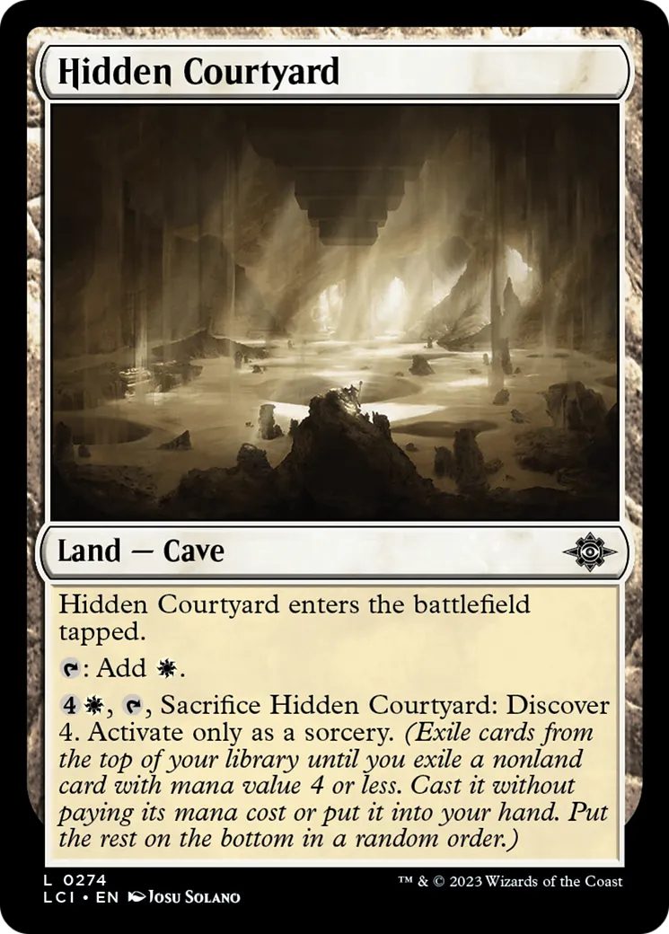 Hidden Courtyard (LCI-274) - The Lost Caverns of Ixalan [Common]