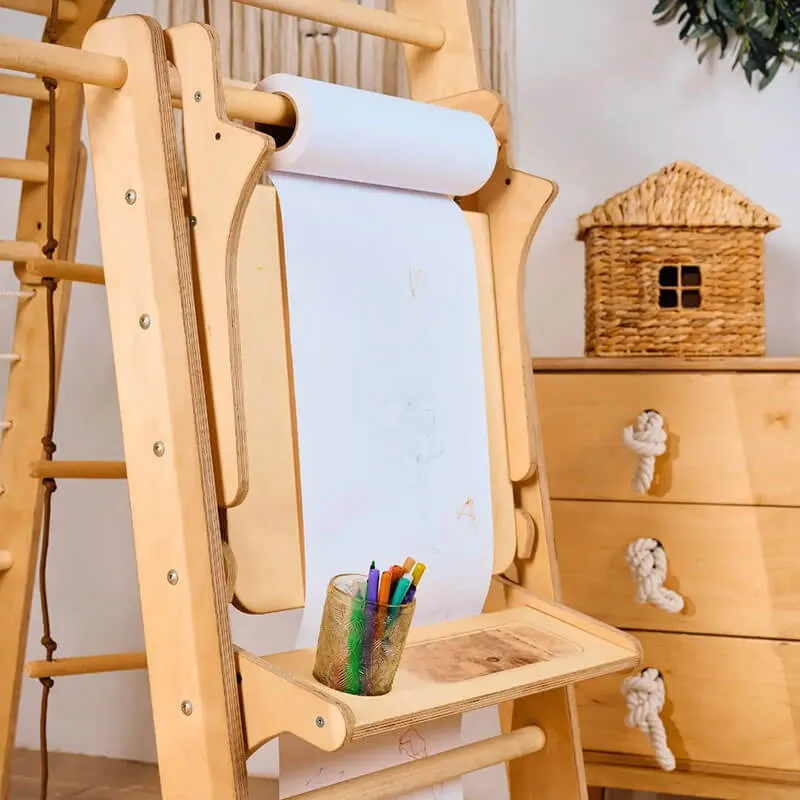 Indoor Playground for Toddlers - 7in1 Playground   Swings Set   Slide Board   Art Set
