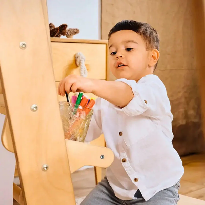 Indoor Playground for Toddlers - 7in1 Playground   Swings Set   Slide Board   Art Set