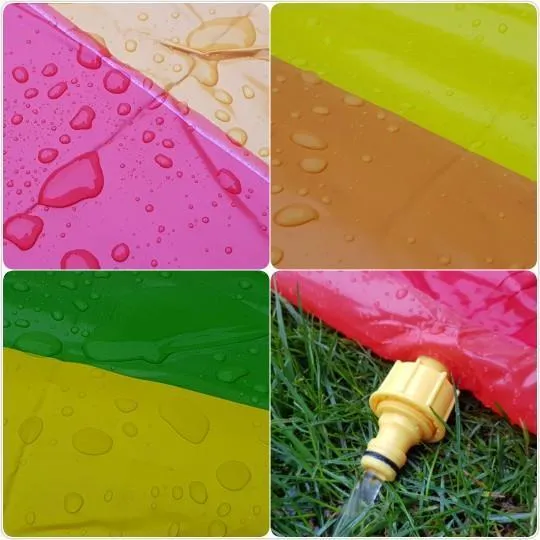 Inflatable Automatic Sprinkler Rainbow Water Slide