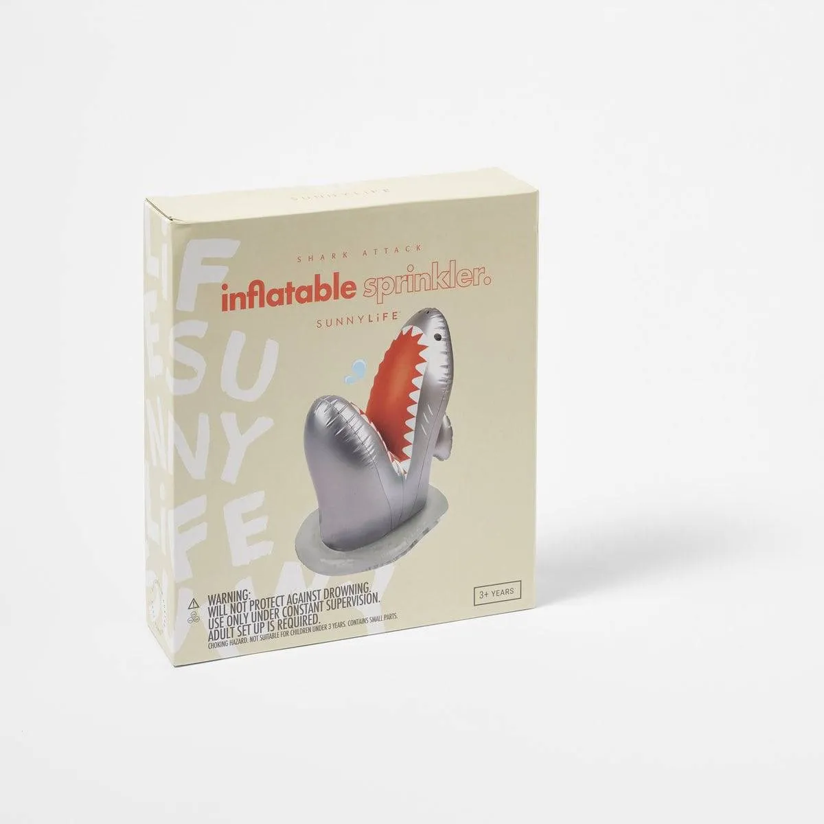 Inflatable Sprinkler Shark Attack - Silver S2023