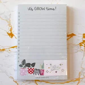 It's Grow Time Plant Notepad