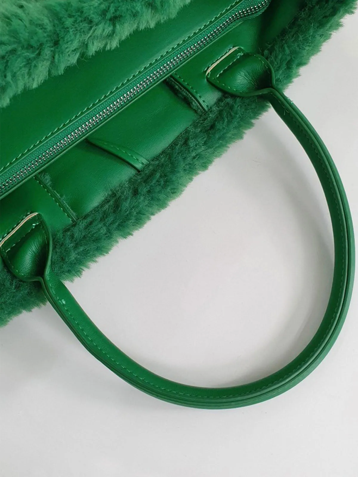 Large Capacity Plush Lamb Wool Tote Bag