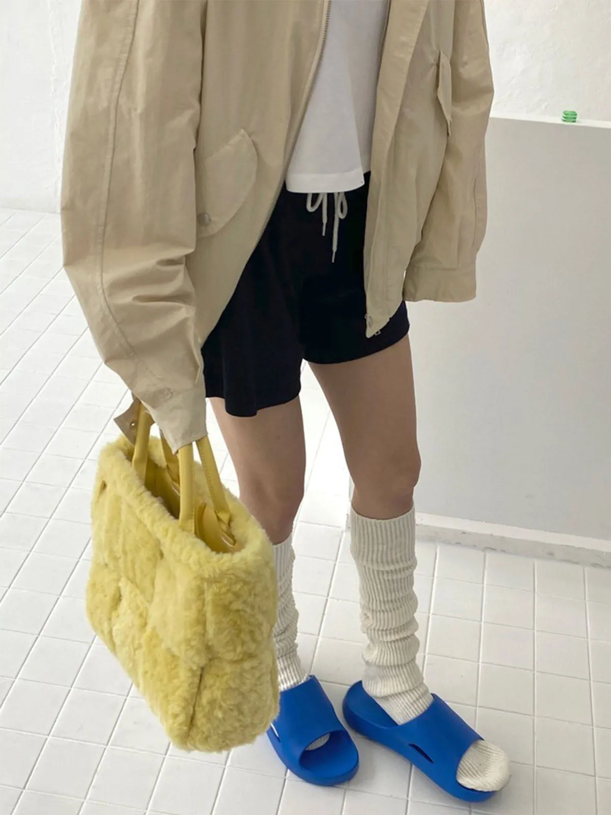 Large Capacity Plush Lamb Wool Tote Bag