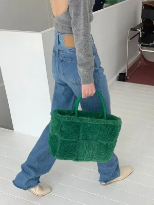 Large Capacity Plush Lamb Wool Tote Bag