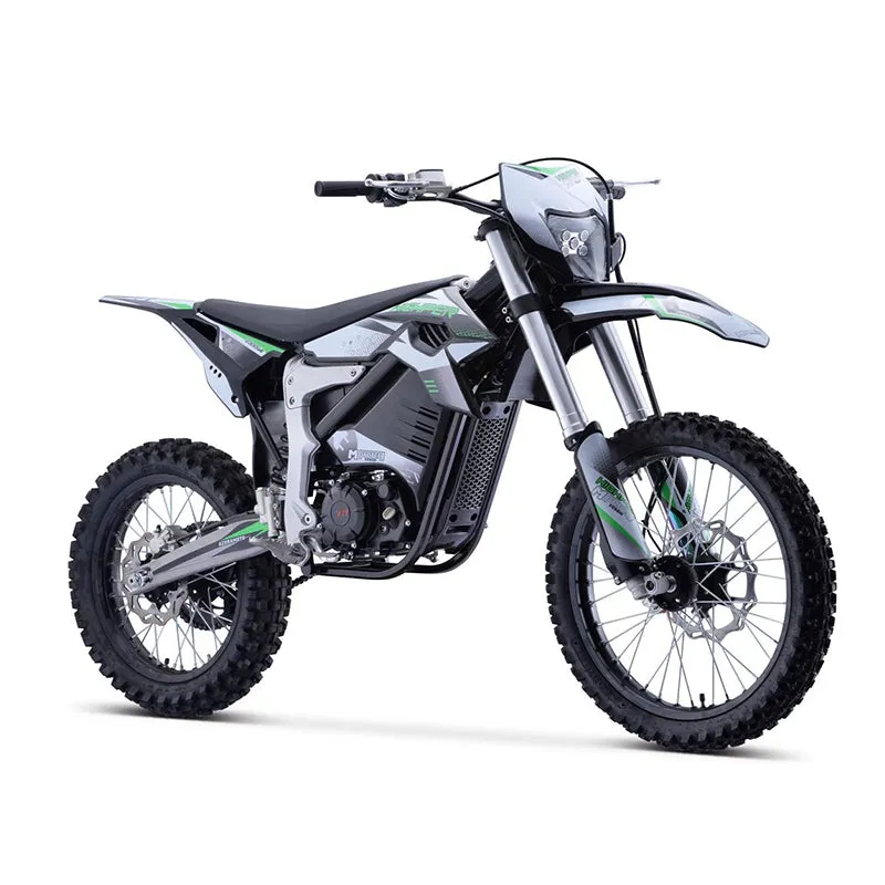 MotoTec Venom 72v 12000w Electric Dirt Bike White
