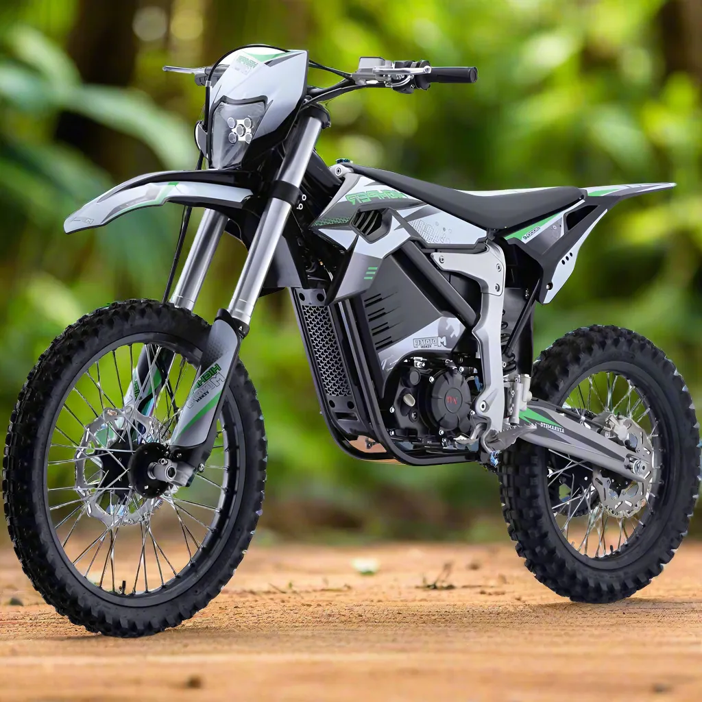 MotoTec Venom 72v 12000w Electric Dirt Bike White