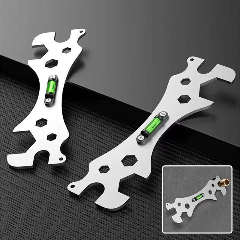 Multi-Angle & Hex Sizes Universal Faucet Leveling & Installation Wrench