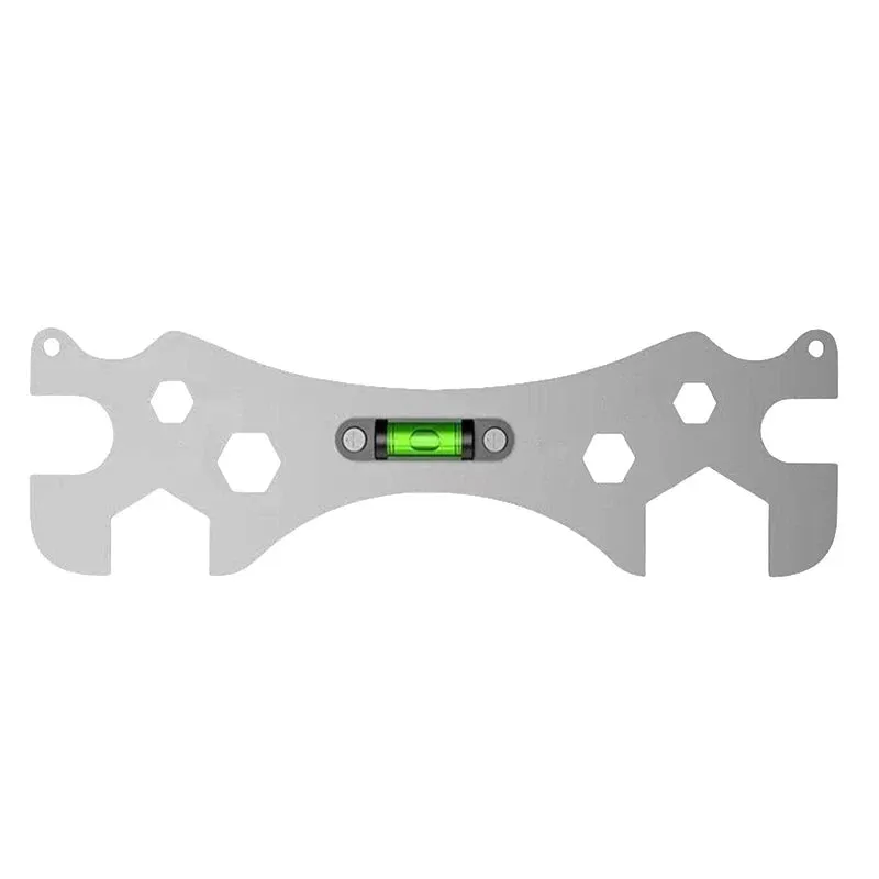 Multi-Angle & Hex Sizes Universal Faucet Leveling & Installation Wrench