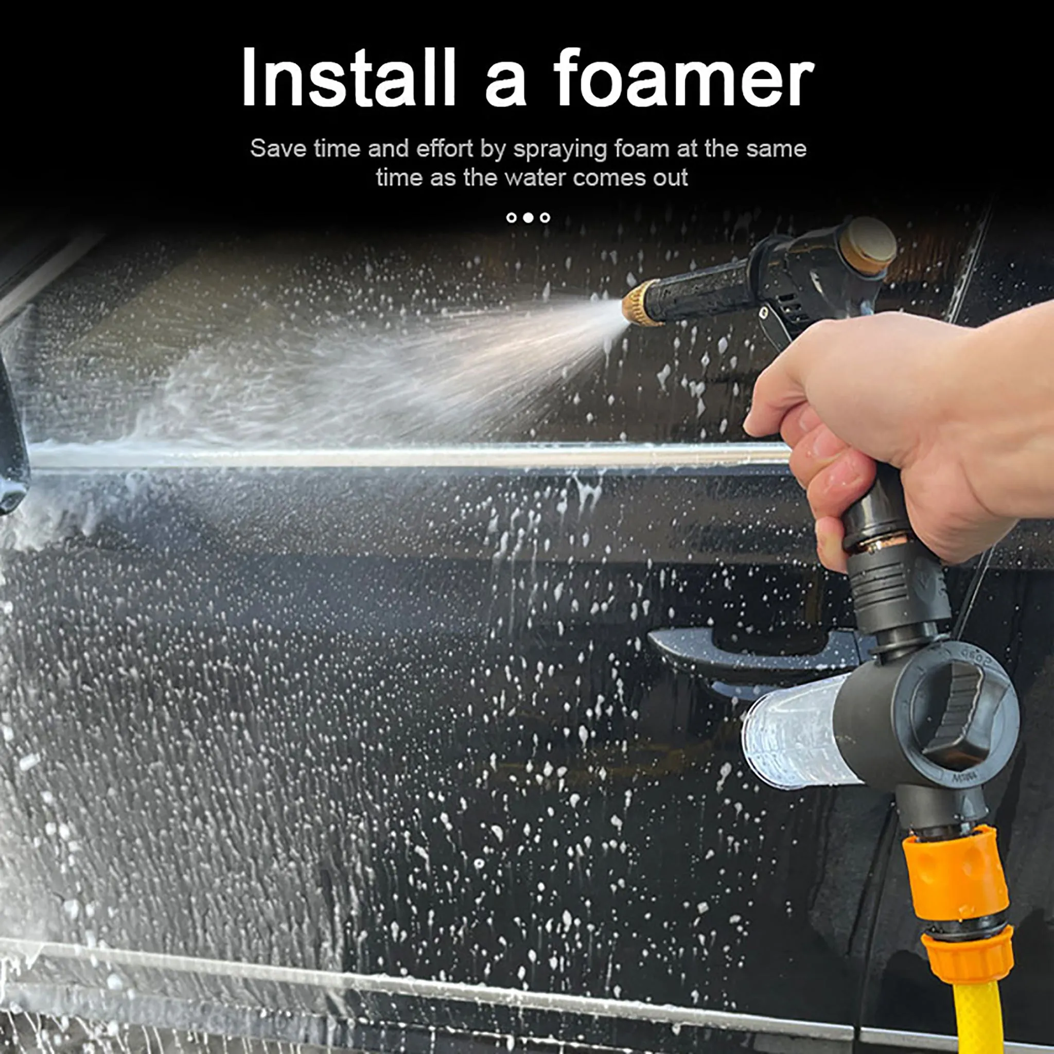 Portable High-pressure Car Wash Water Gun Adjustable For Cleaning Machine Garden