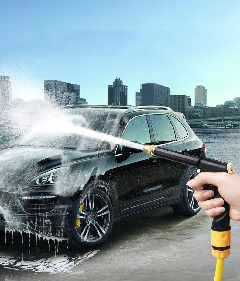 Portable High-pressure Household Car Wash Water Gun Water Hose Garden Telescopic Cleaning Watering Flower Sprinkler Artifact