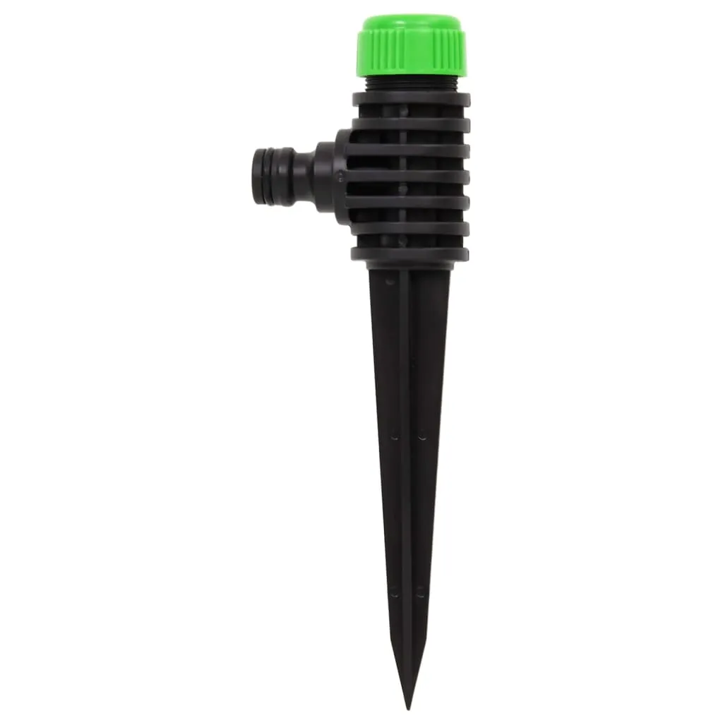 Rotating Sprinklers 6 pcs Green and Black 3x6x19.5 cm ABS & PP